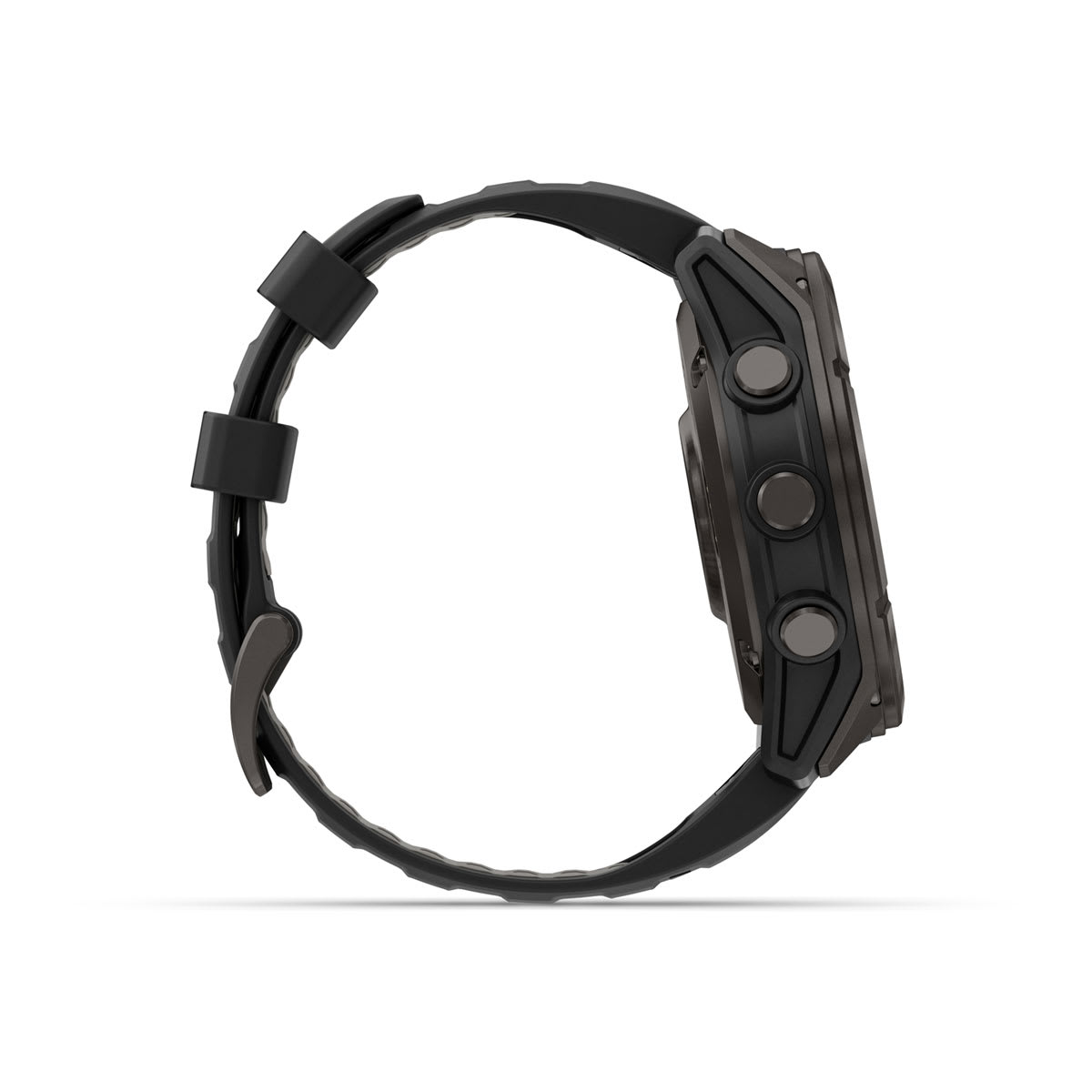 fēnix® 8 Pro – 51 mm, AMOLED, Sapphire, Carbon Grey DLC-titanium med sort/Pebble Grey silikonerem