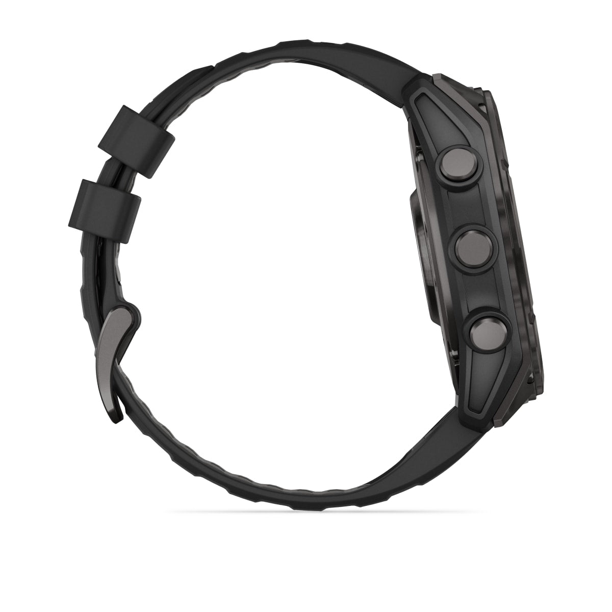 fēnix® 8 – 51 mm, AMOLED, Sapphire, Carbon Grey DLC med sort/Pebble Grey silikonerem
