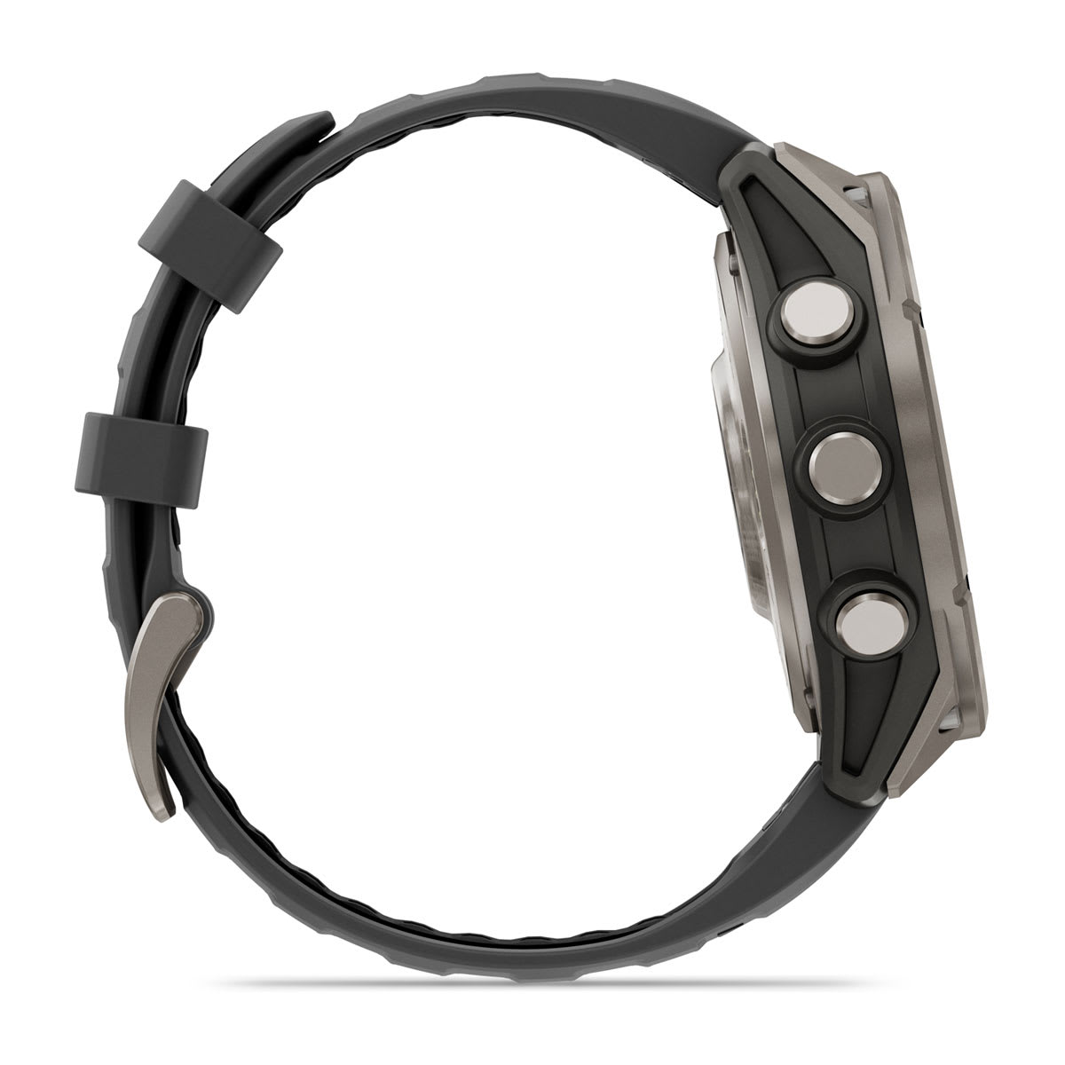 fēnix® 8 Pro – 47 mm, AMOLED, Sapphire, titanium med silikonerem i Graphite/sort