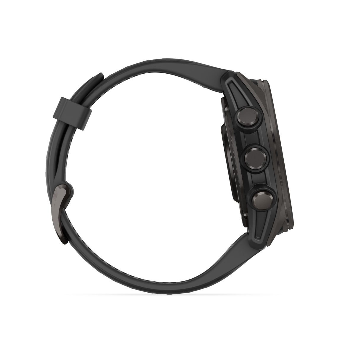 fēnix® 8 – 43 mm, AMOLED, Sapphire, Carbon Grey DLC-titanium med sort/Pebble Grey silikonerem