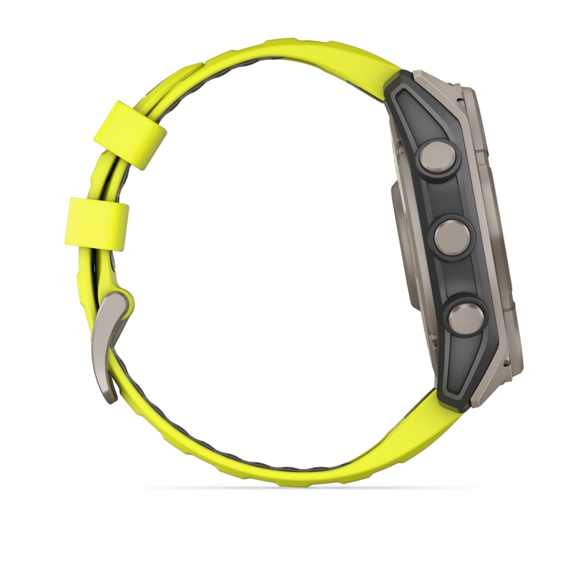 fēnix® 8 – 51 mm, Solar, Sapphire, Titanium med Amp Yellow/Graphite silikonerem