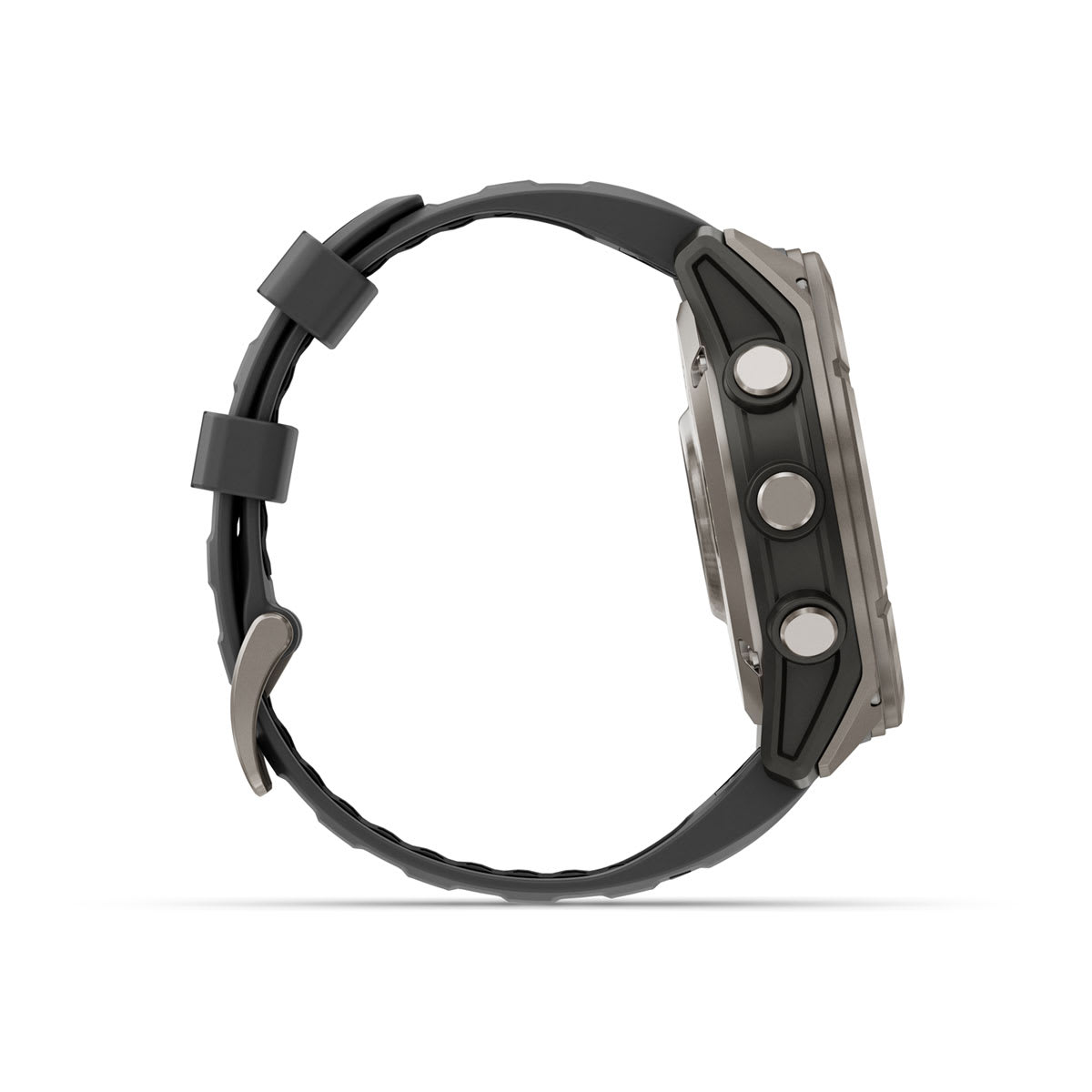fēnix® 8 Pro – 51 mm, AMOLED, Sapphire, titanium med silikonerem i Graphite/sort