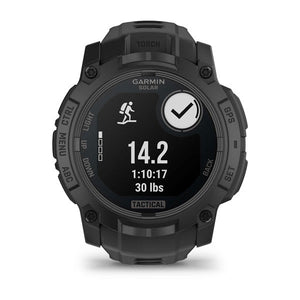 Instinct® 3 – 50 mm, Solar, Tactical Edition, Sort med sort rem