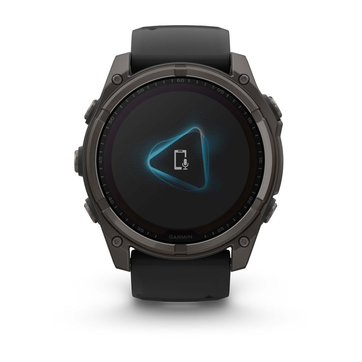 fēnix® 8 – 51 mm, Solar, Sapphire, Carbon Grey DLC-titanium med sort/Pebble Grey silikonerem