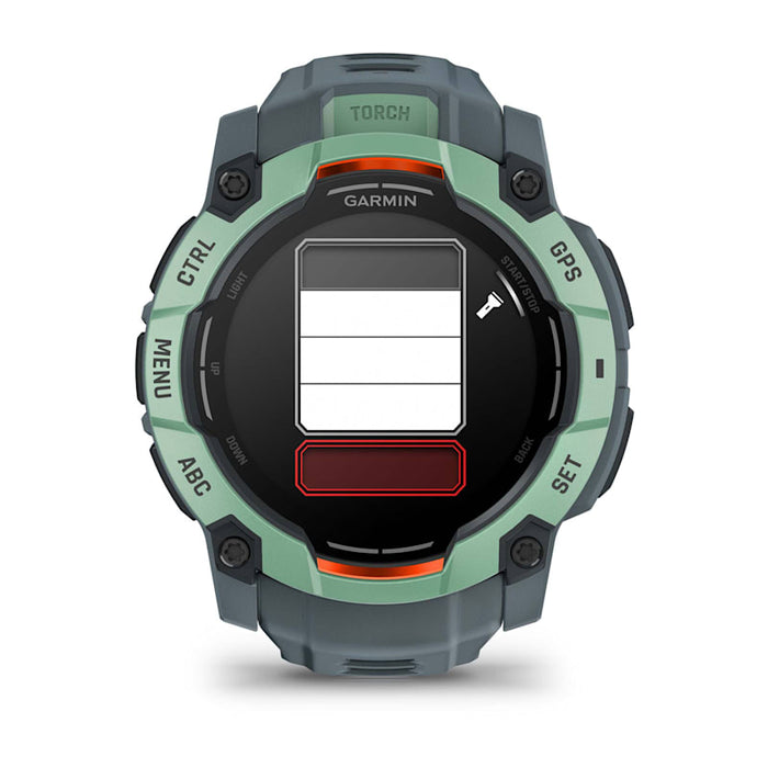 Instinct® 3 – 50 mm, AMOLED, Neotropic med Twilight rem 3
