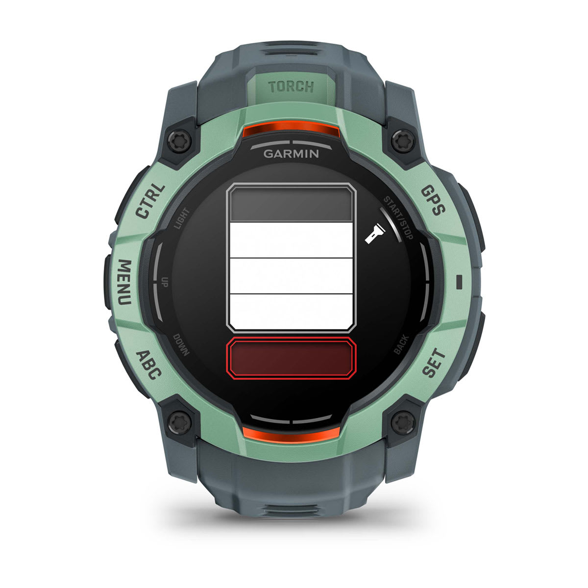 Instinct® 3 – 50 mm, AMOLED, Neotropic med Twilight rem