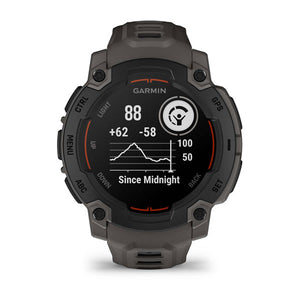 Instinct® E – 45 mm, Sort med Charcoal rem