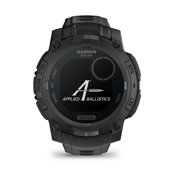 Instinct® 3 – 45 mm, Solar, Tactical Edition, Sort med sort rem