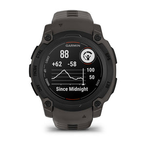 Instinct® E – 40 mm, Sort med Charcoal rem