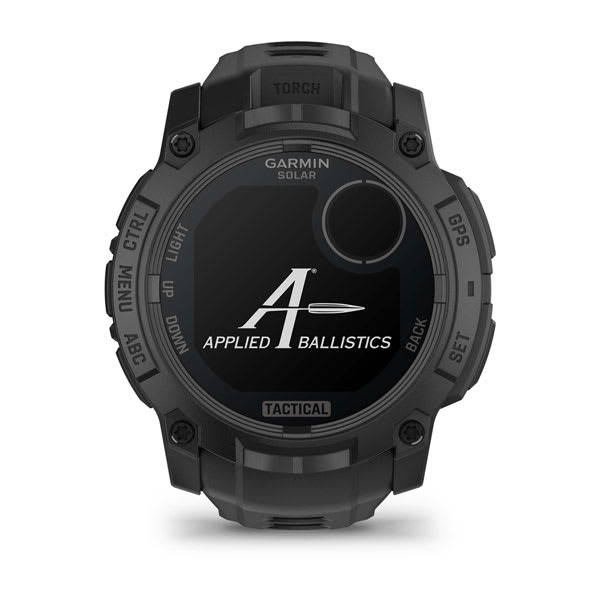 Instinct® 3 – 50 mm, Solar, Tactical Edition, Sort med sort rem