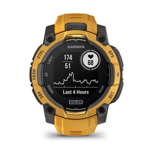 Instinct® 3 – 45 mm, Solar, Sunburst med Sunburst/Grey rem