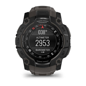 Instinct® 3 – 50 mm, AMOLED, Sort med Charcoal rem