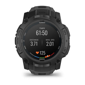 Instinct® 3 – 50 mm, AMOLED, Tactical Edition, Sort med sort rem