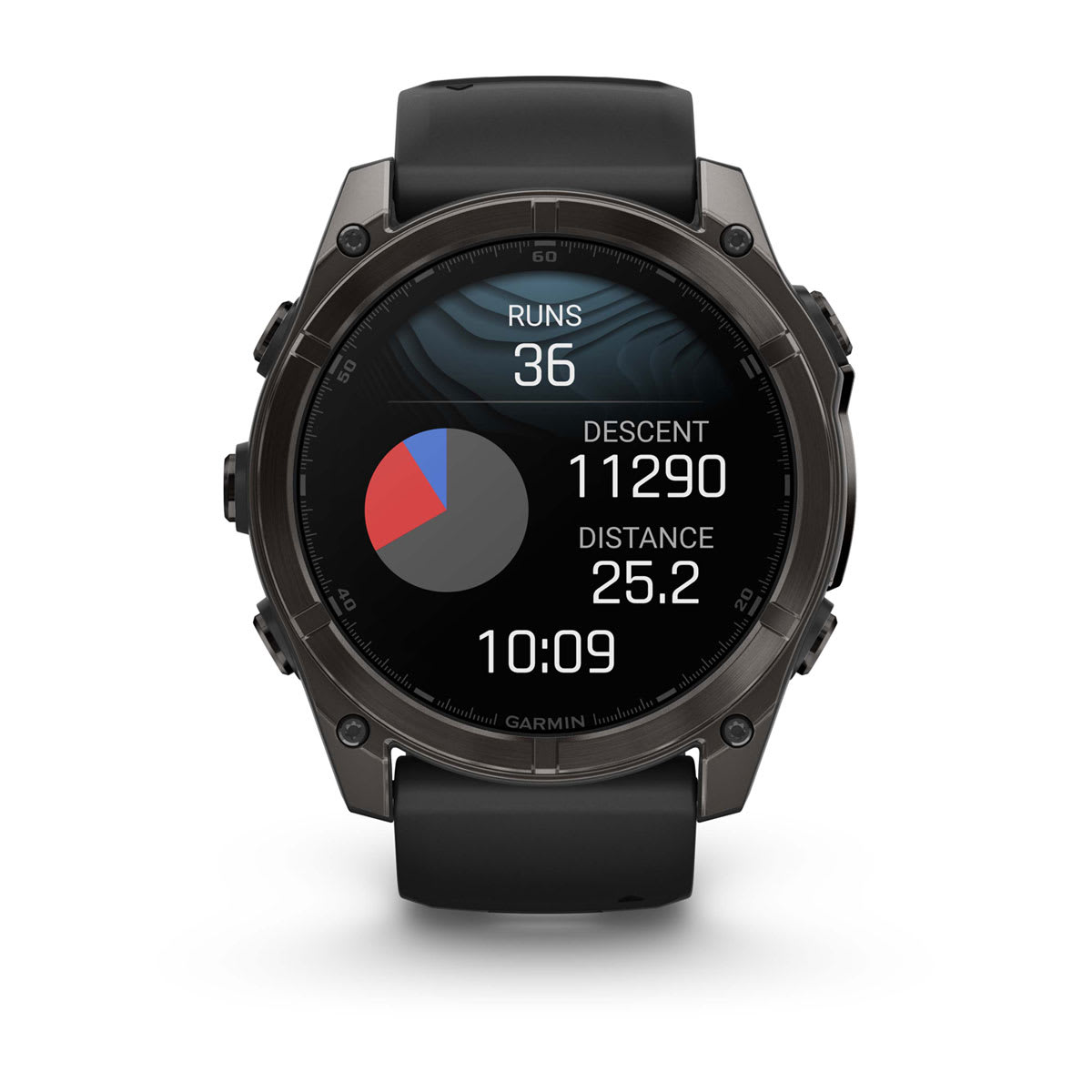fēnix® 8 – 51 mm, AMOLED, Sapphire, Carbon Grey DLC med sort/Pebble Grey silikonerem
