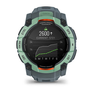 Instinct® 3 – 50 mm, AMOLED, Neotropic med Twilight rem