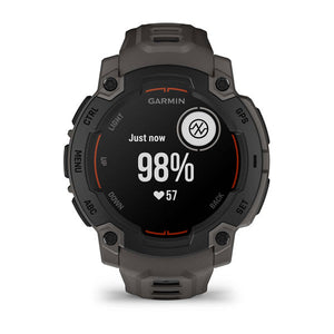 Instinct® E – 45 mm, Sort med Charcoal rem