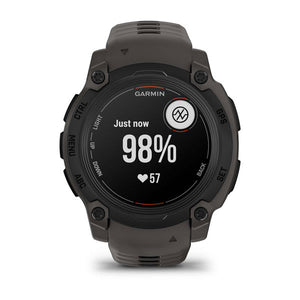 Instinct® E – 40 mm, Sort med Charcoal rem