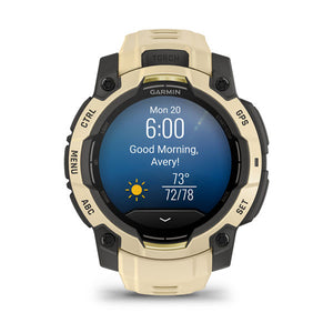 Instinct® 3 – 45 mm, AMOLED, Citrine med Citrine rem