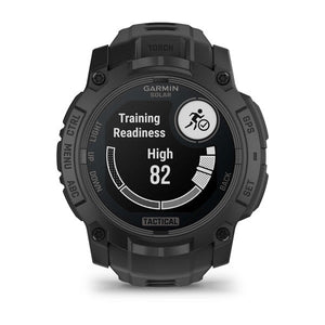 Instinct® 3 – 50 mm, Solar, Tactical Edition, Sort med sort rem