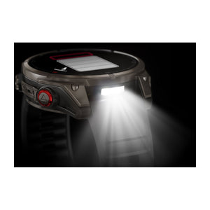 fēnix® 8 Pro – 47 mm, AMOLED, Sapphire, titanium med silikonerem i Graphite/sort