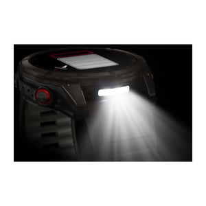 fēnix® 8 Pro – 51 mm, AMOLED, Sapphire, Carbon Grey DLC-titanium med sort/Pebble Grey silikonerem