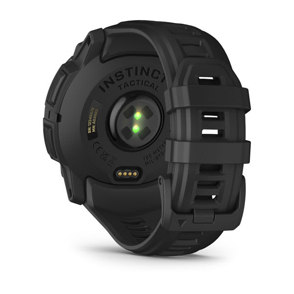 Instinct® 3 – 50 mm, AMOLED, Tactical Edition, Sort med sort rem