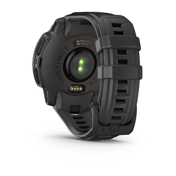Instinct® E – 45 mm, Sort med Charcoal rem