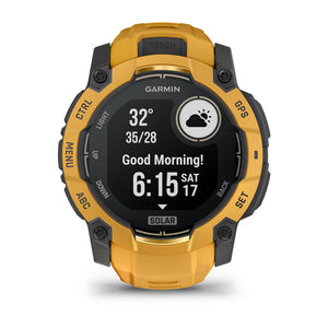 Instinct® 3 – 50 mm, Solar, Sunburst med Sunburst/Grey rem