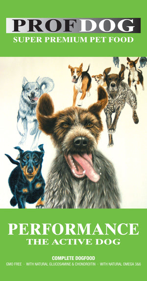 Hundefoder Performance Aktive Hunde 12 kg