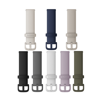 Quick Release remme (22 mm), Citron silikone , sølv hardware 3