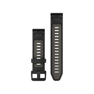 QuickFit® 20 remme, Sort/Pebble Grey silikone 3