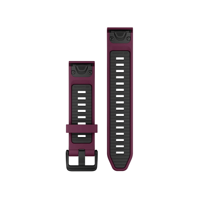 QuickFit® 20 remme, Merlot/Graphite silikone 2