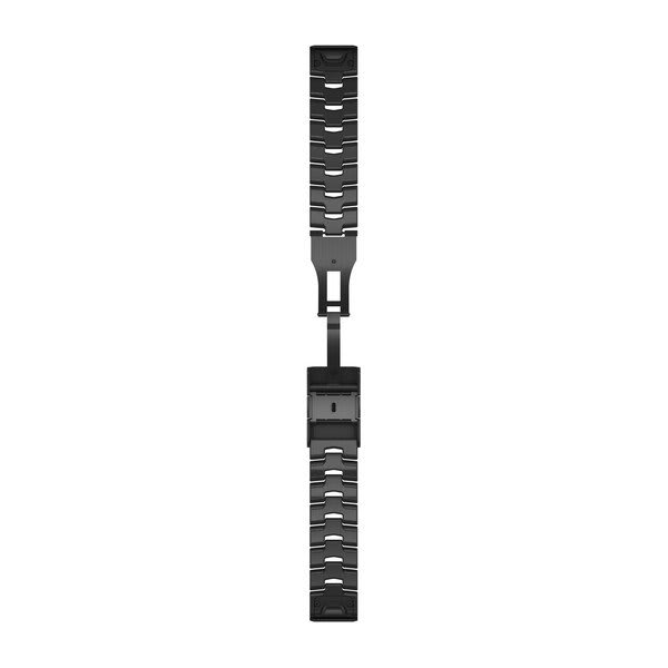 QuickFit® 22 urremme, Ventileret titaniumlænke, Carbon Grey DLC-belægning