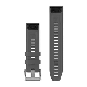 QuickFit® 22 remme, Slate Grey silikone (Dykkersæt med 3 dele)