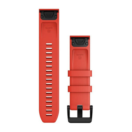 QuickFit® 22 urremme, Laser Red, sort hardware i rustfrit stål