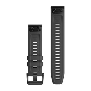 QuickFit® 22 urremme, Slate Grey silikone, sort hardware