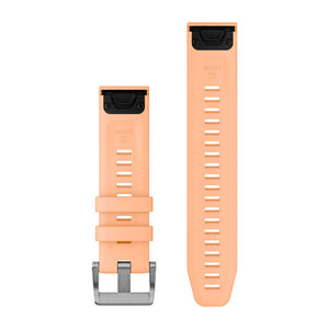 QuickFit® 22 remme, Silikone i Shell Pink (Dykkersæt med 3 dele)