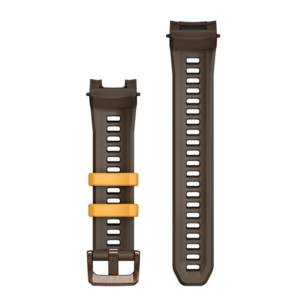 22 mm remme (Instinct® 3 - 45 mm/Instinct Crossover AMOLED), Cocoa silikone med metalspænde