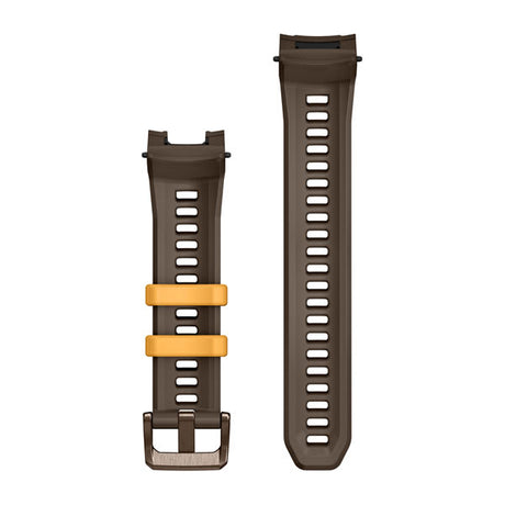 22 mm remme (Instinct® 3 - 45 mm/Instinct Crossover AMOLED), Cocoa silikone med metalspænde