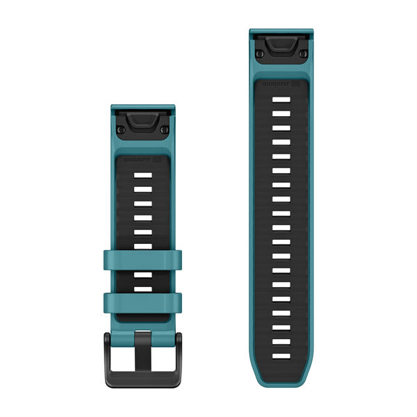 QuickFit® 22 remme, Turkis silikone (Dykkersæt med 3 dele)