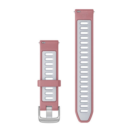 Quick Release remme (18 mm), Pink/Whitestone, sølv hardware