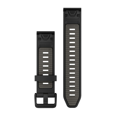 QuickFit® 20 remme, Sort/Pebble Grey silikone