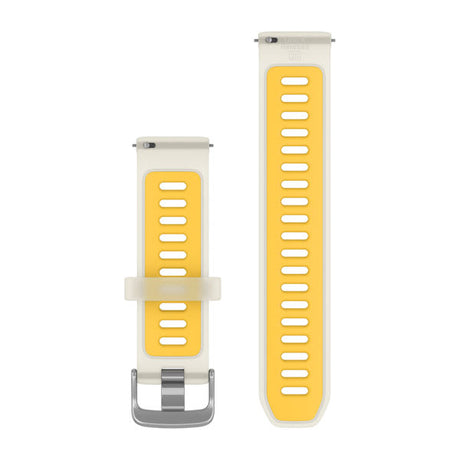 Quick Release remme (20 mm), Gennemskinnelig Bone/Mango med sølv hardware