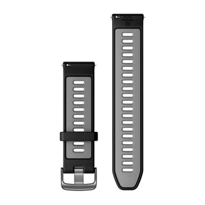 Quick Release remme (22 mm), Sort/Powder Grey, Slate hardware