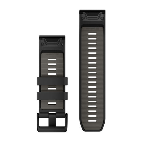 QuickFit® 26 remme, Sort/Pebble Grey silikone