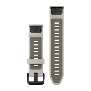 QuickFit® 20 remme, Fog Grey/Dark Sandstone silikone