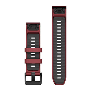 QuickFit® 22 remme, Marsala/Graphite silikone