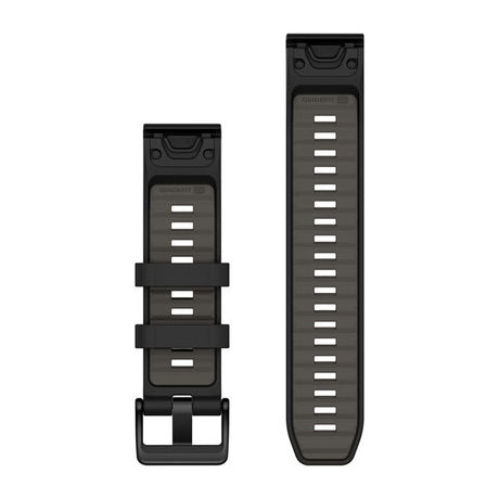 QuickFit® 22 remme, Sort/Pebble Grey silikone