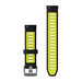 Quick Release remme (22 mm), Citron silikone , sølv hardware 2