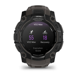 Instinct® 3 – 50 mm, AMOLED, Sort med Charcoal rem
